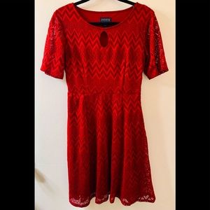 Enfocus Studio- Cranberry Red Dress